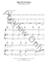 Sign of a Victory (2010 Fifa World Cup Anthem) piano sheet music cover